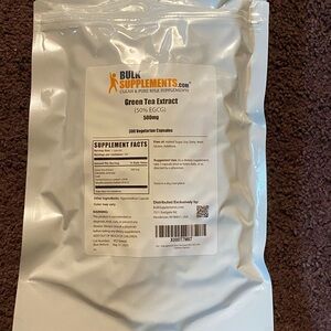 Green Tea Extract 500mg Vegetarian Capsules - White Packaging